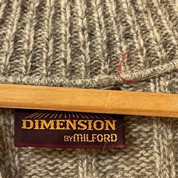 Vintage Dimension Mens Milford Half Button Wool Blend Sweater XL - Picture 5 of 9